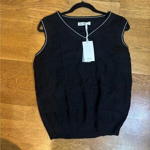NWT Grace Karin Black Knit Sweater Vest – Size XL